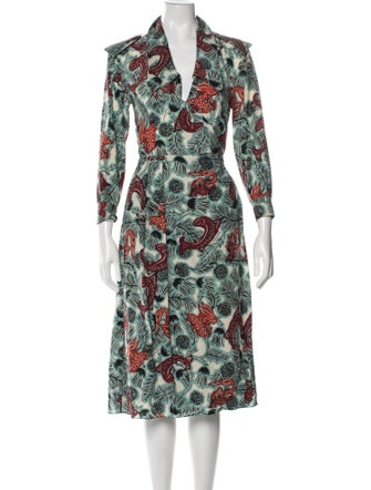 Burberry Silk Knee-Length Dress