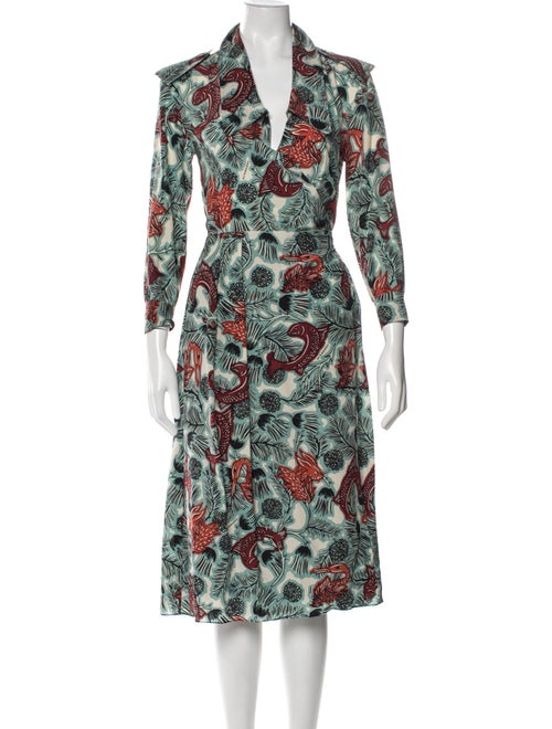 Burberry Silk Knee-Length Dress