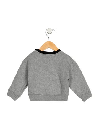 Burberry infant boys' grey and purple sweater