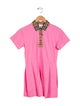 Burberry Girls' Short Sleeve Polo Dress