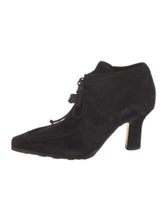 Burberry Suede Lace-Up Boots