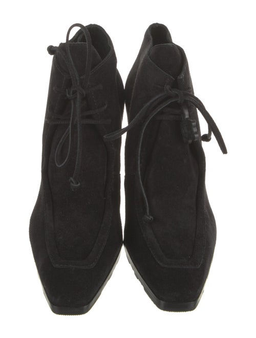 Burberry Suede Lace-Up Boots