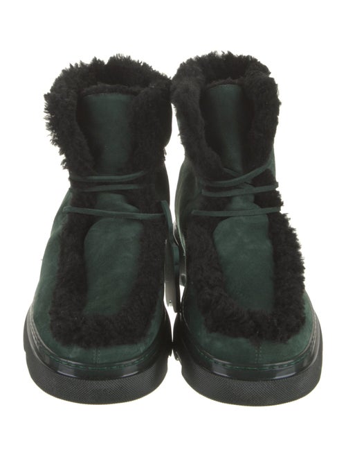 Burberry Suede Lace-Up Boots