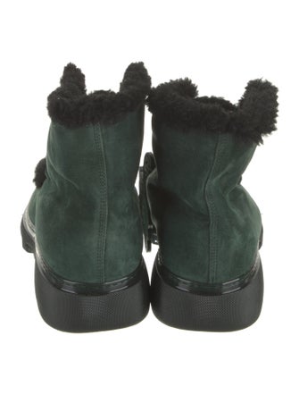 Burberry Suede Lace-Up Boots