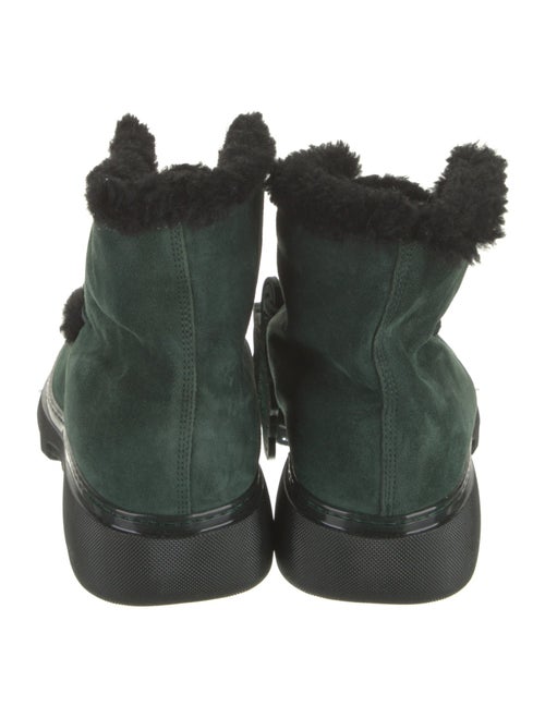 Burberry Suede Lace-Up Boots