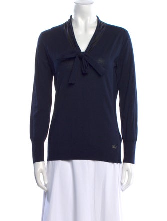 Burberry Wool V-Neck Top