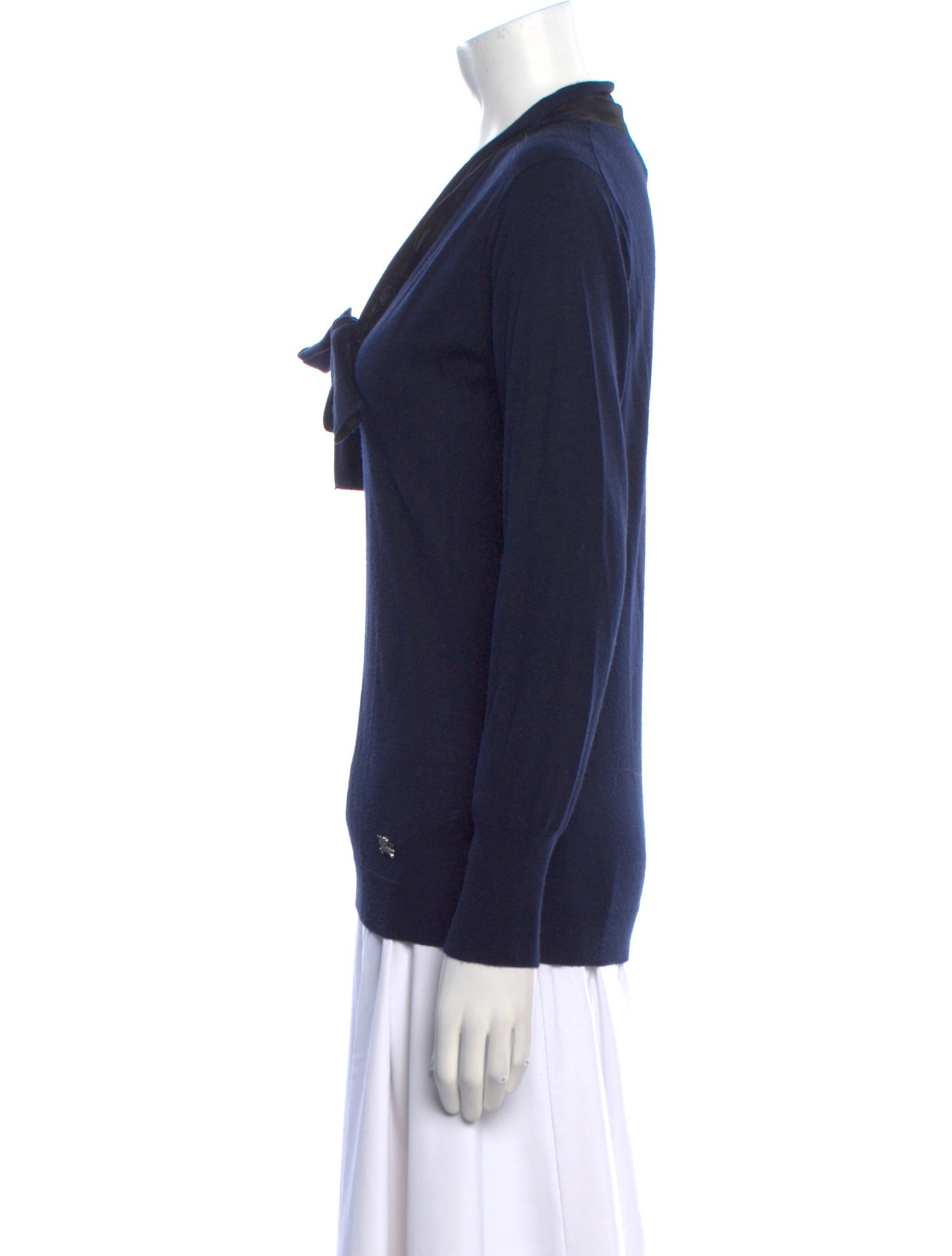 Burberry Wool V-Neck Top