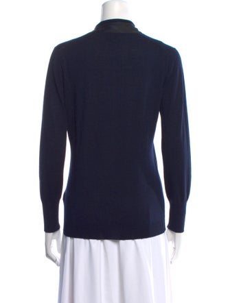 Burberry Wool V-Neck Top