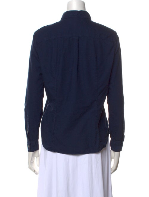 Burberry Long Sleeve Button-Up Top