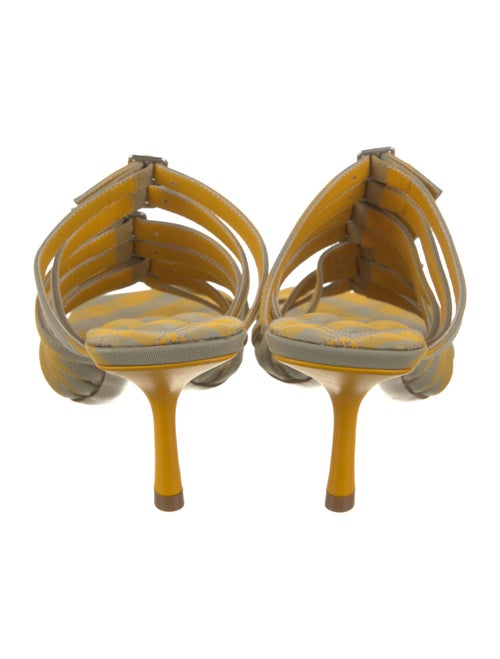 Burberry Animal Print Leather Trim Embellishment Slides