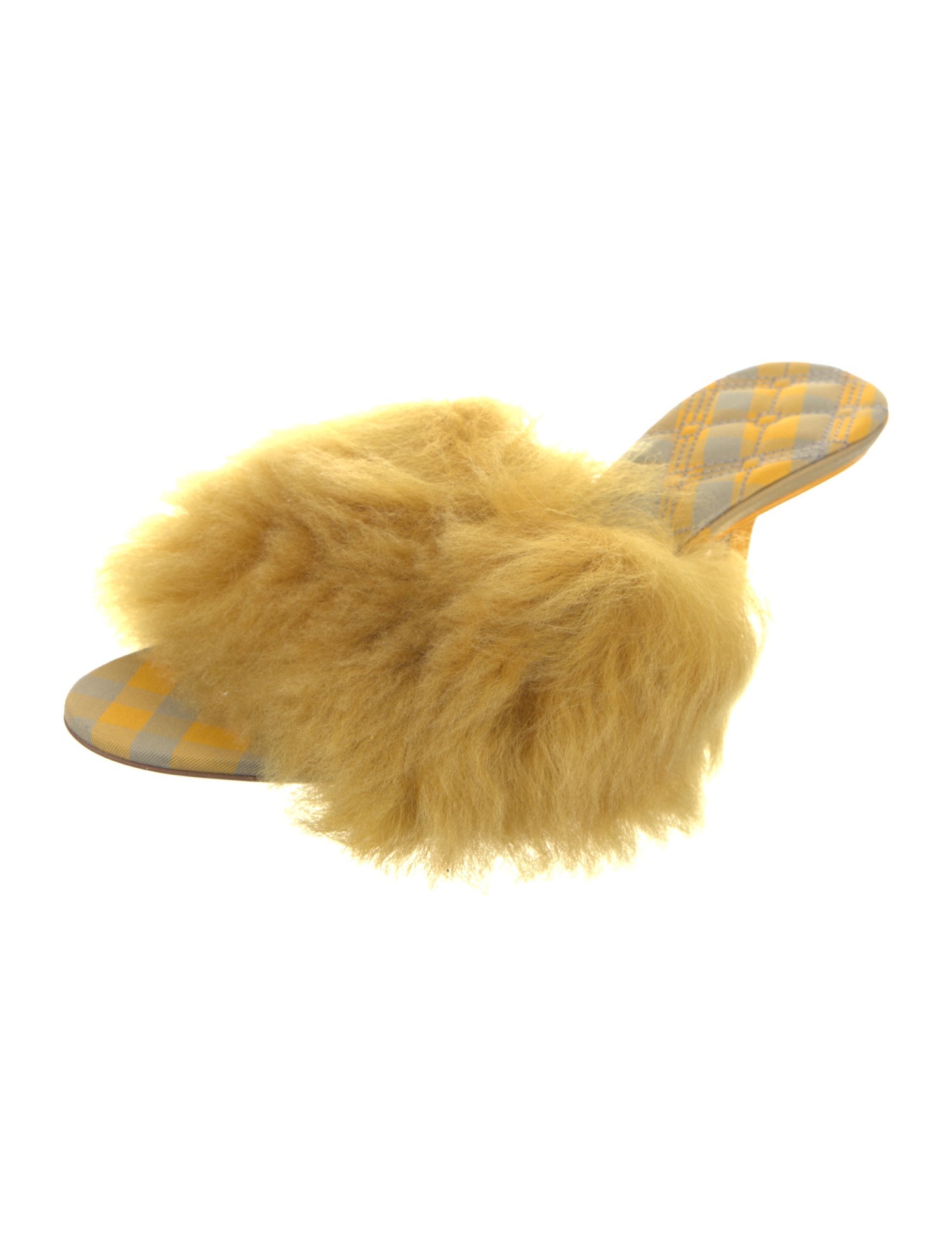 Burberry Faux Fur Slides