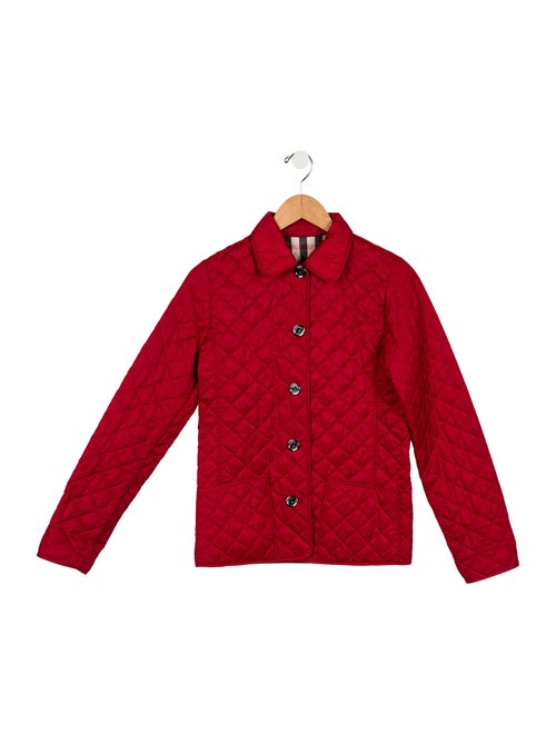 Burberry Kids' Solid Quilted Jacket