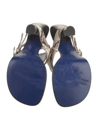 Burberry Embossed Leather Animal Print Espadrilles