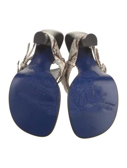 Burberry Embossed Leather Animal Print Espadrilles