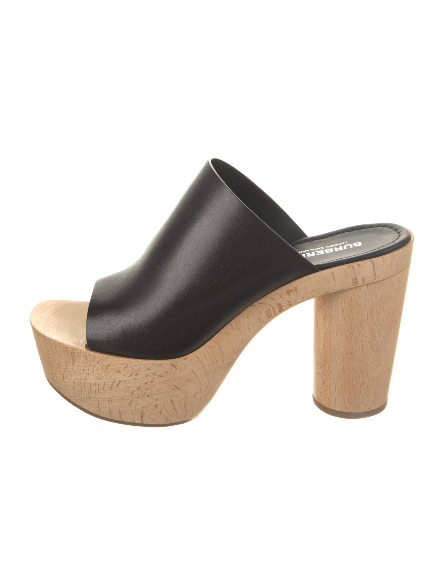 Burberry Leather Slides w/ Tags