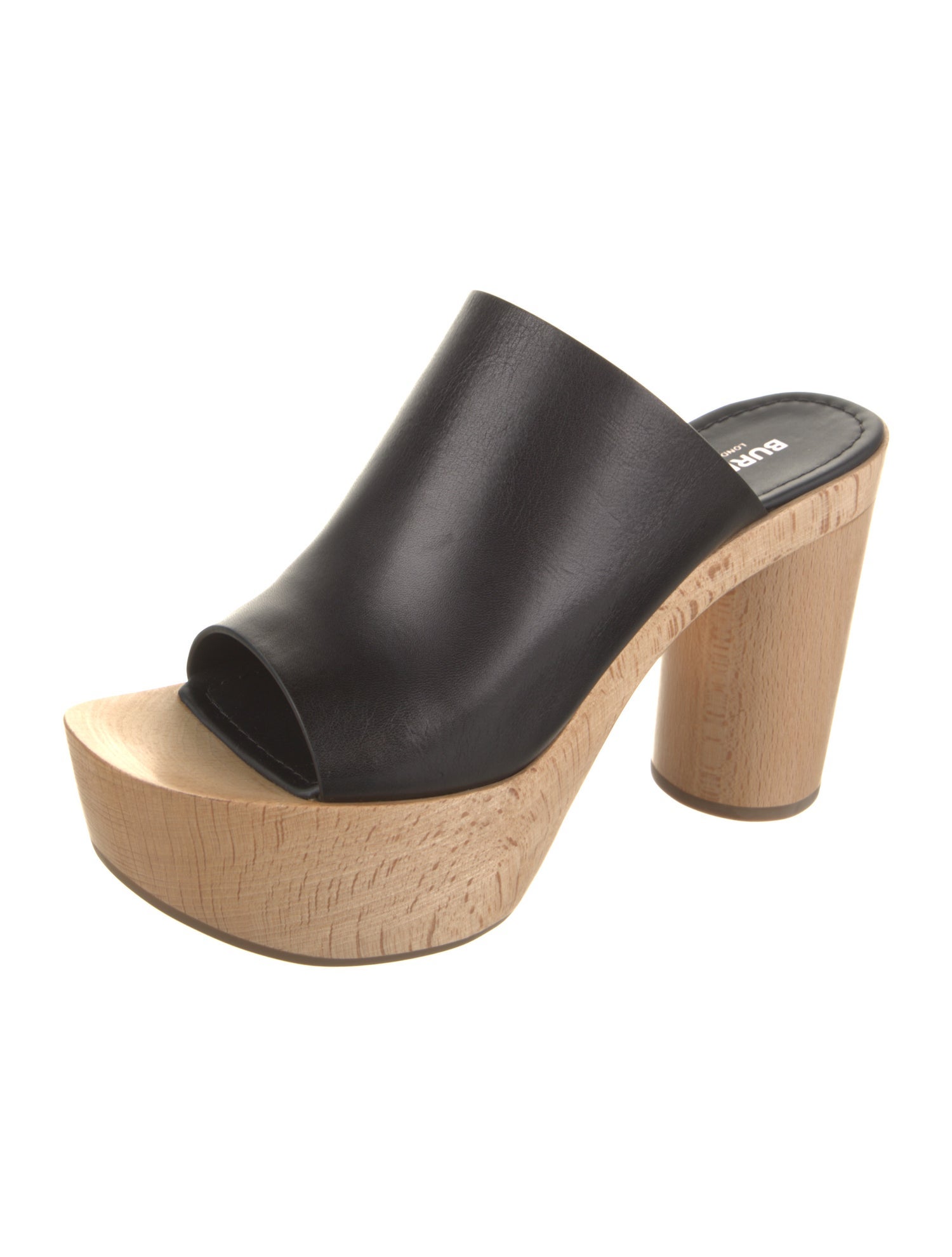 Burberry Leather Slides w/ Tags