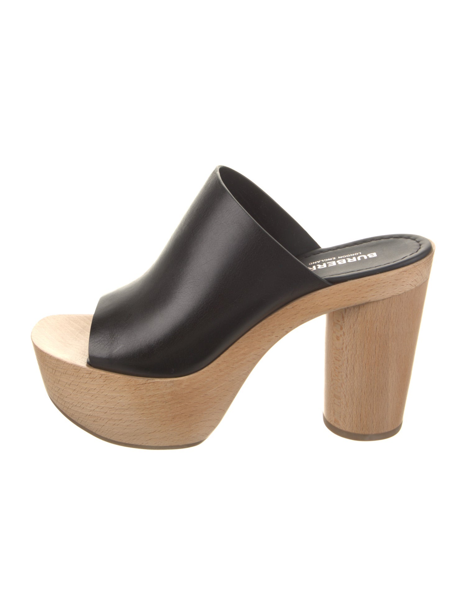 Burberry Leather Slides w/ Tags