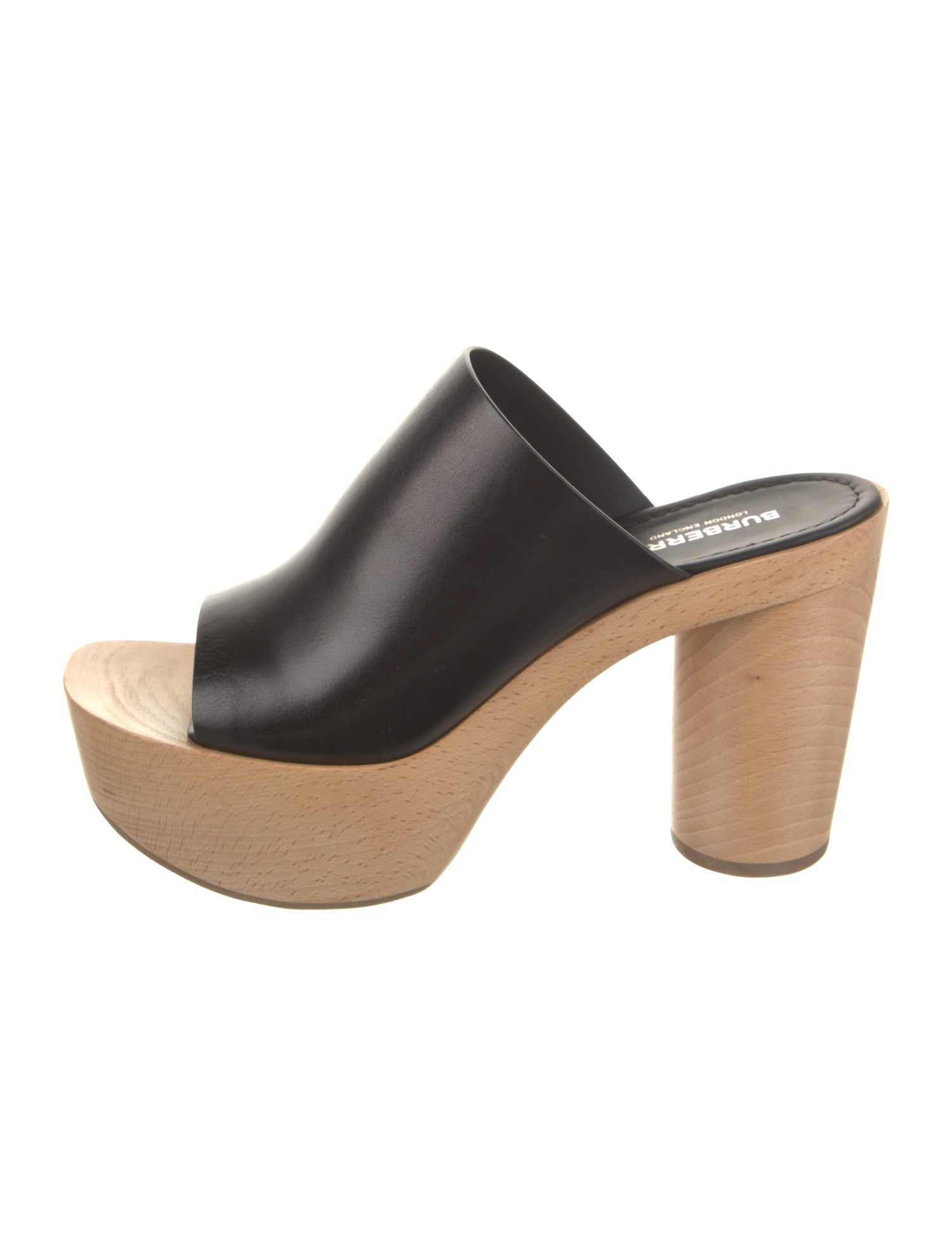 Burberry Leather Slides w/ Tags