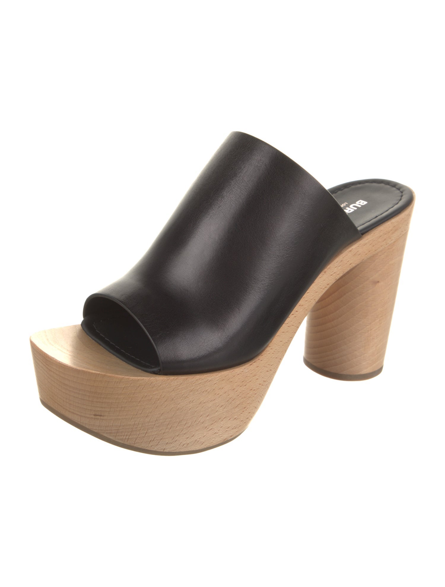 Burberry Leather Slides w/ Tags