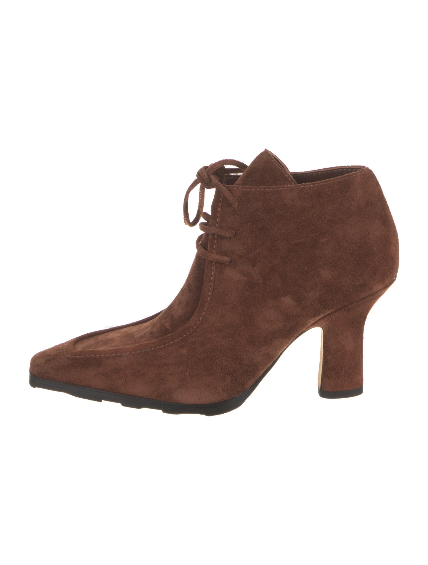 Burberry Suede Lace-Up Boots