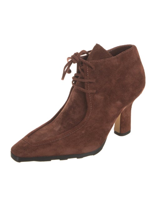 Burberry Suede Lace-Up Boots