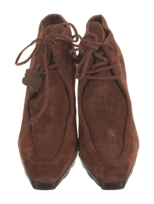 Burberry Suede Lace-Up Boots