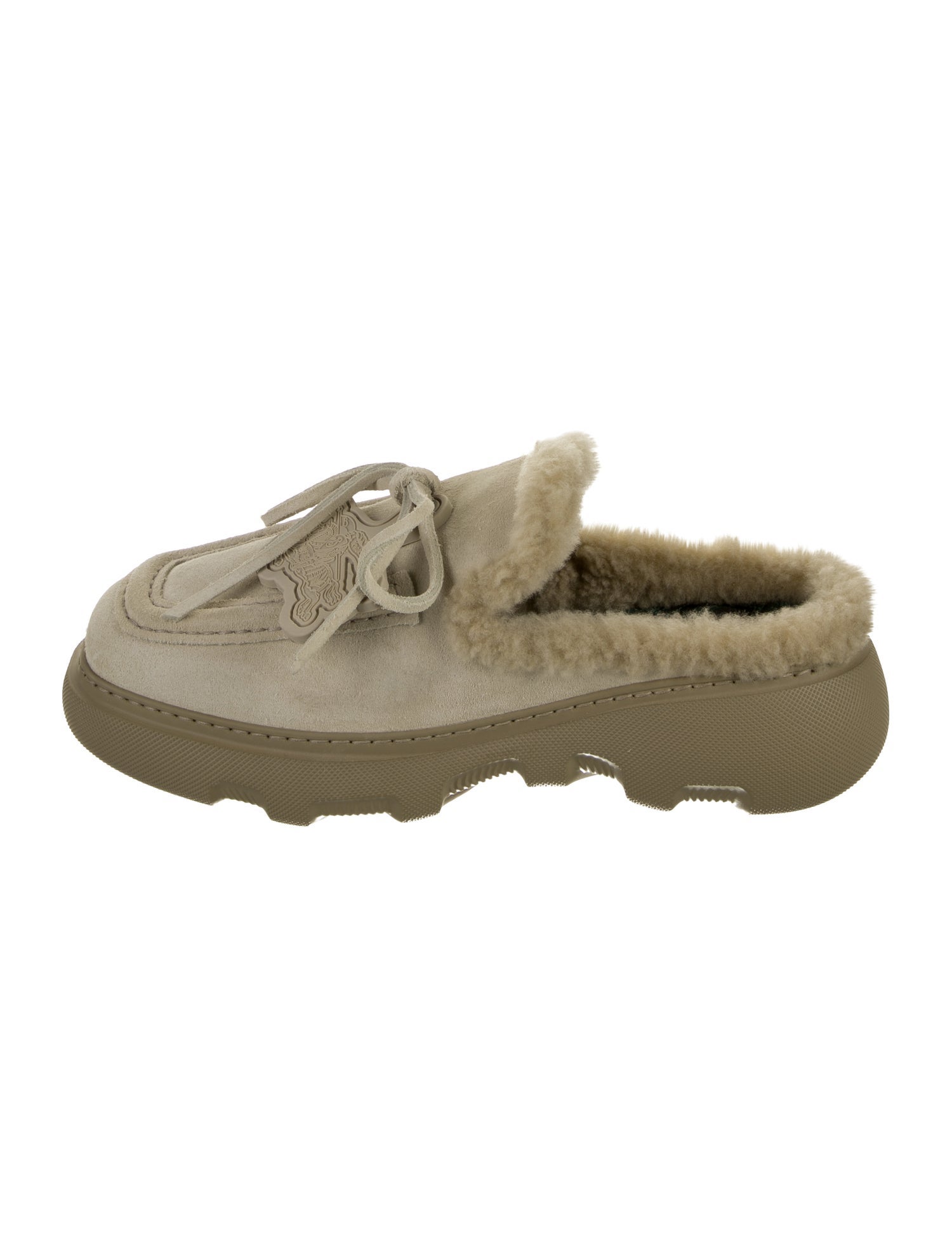 Burberry Suede Moccasins