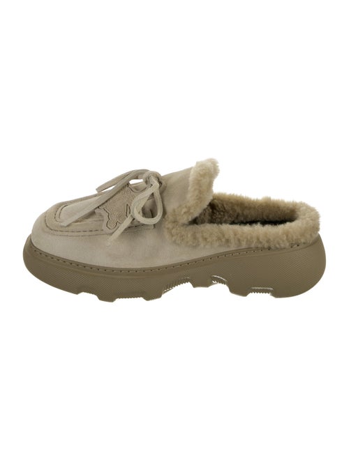 Burberry Suede Moccasins