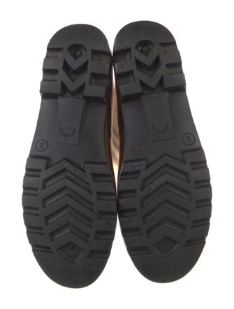 Burberry Rubber Plaid Print Rain Boots