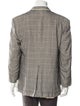 Burberry Wool Plaid Print Blazer