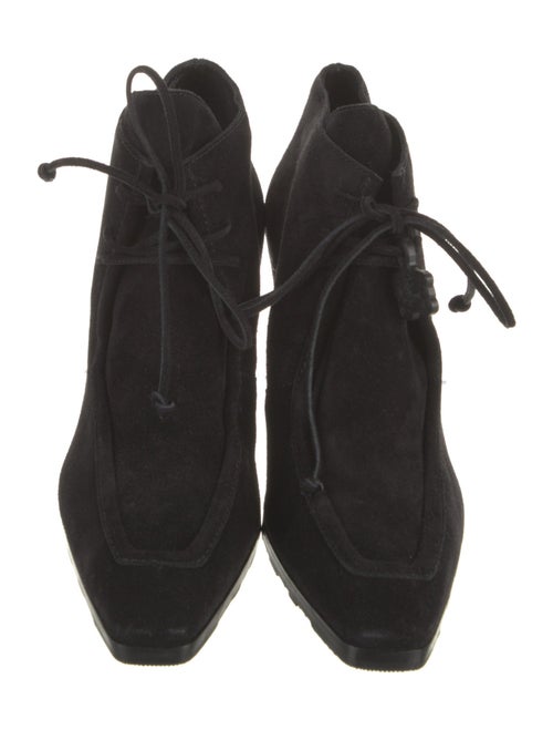 Burberry Suede Lace-Up Boots