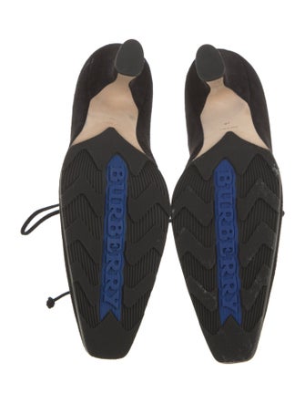 Burberry Suede Lace-Up Boots