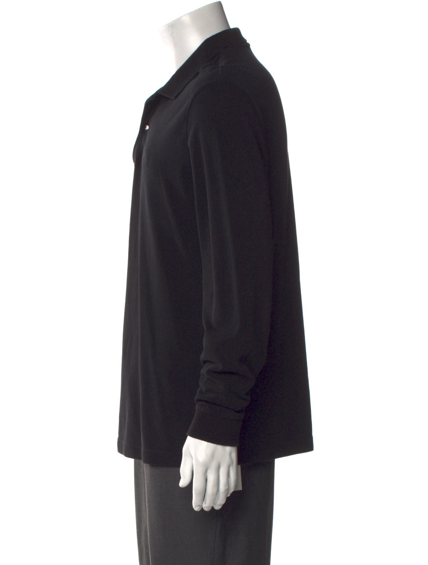 Burberry Collar Long Sleeve Polo Shirt