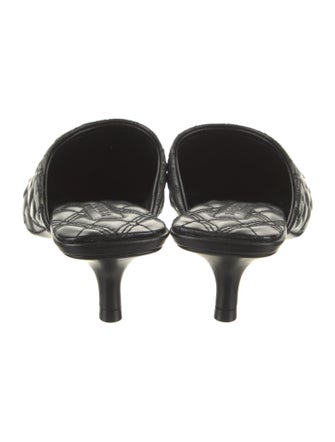 Burberry Leather Printed Mules