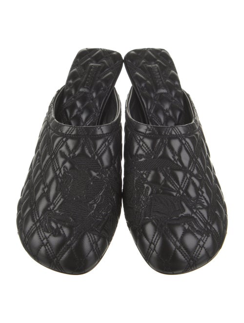 Burberry Leather Printed Mules