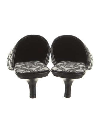 Burberry Leather Printed Mules