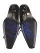 Burberry Patent Leather Animal Print Mules