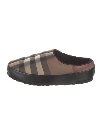 Burberry Nylon Printed Slippers