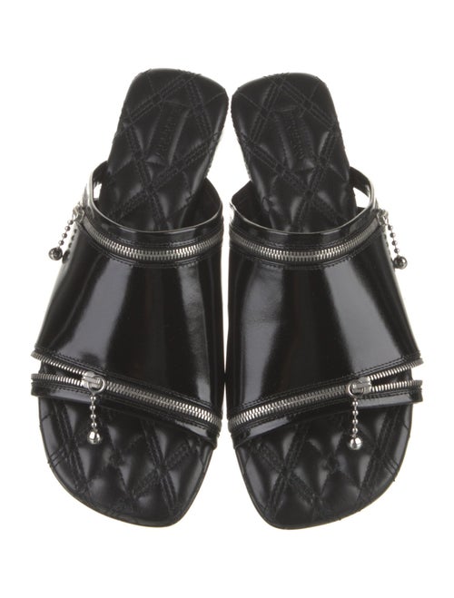 Burberry Leather Printed Slides