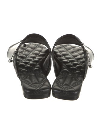 Burberry Leather Printed Slides