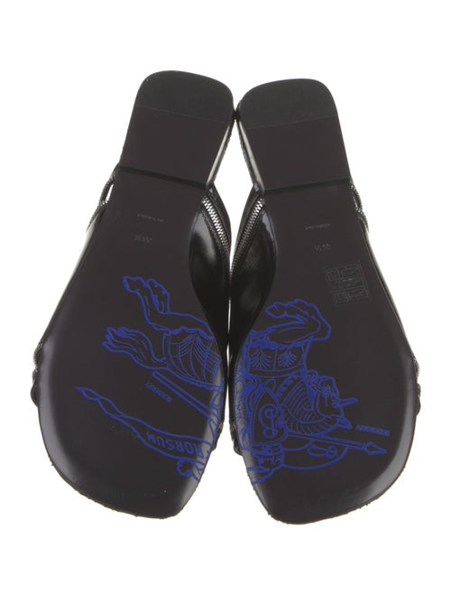 Burberry Leather Printed Slides