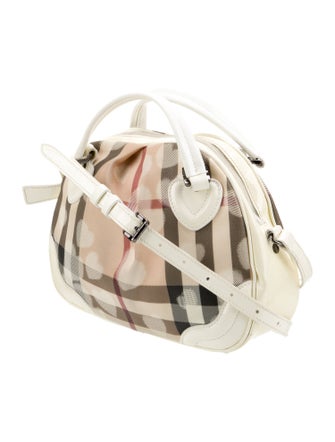 Burberry Nova Check Top Handle Bag