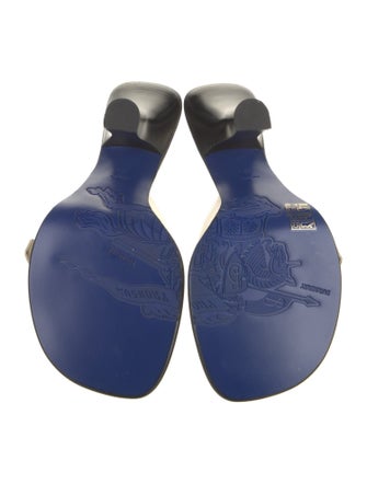 Burberry Leather Printed Slides