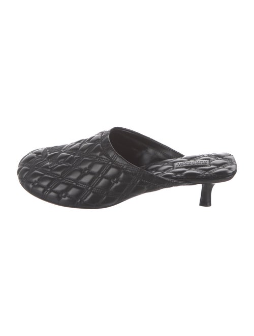 Burberry Leather Printed Mules