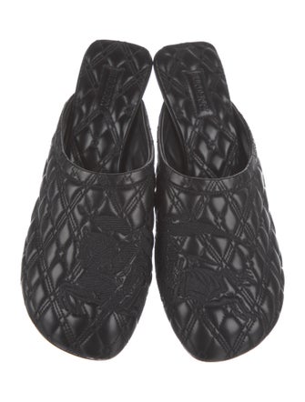 Burberry Leather Printed Mules