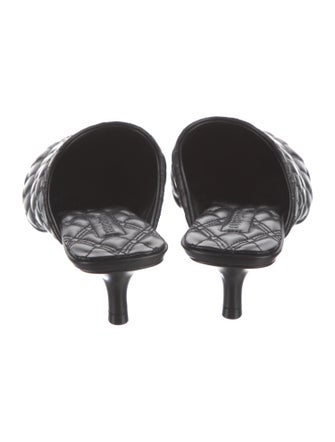 Burberry Leather Printed Mules