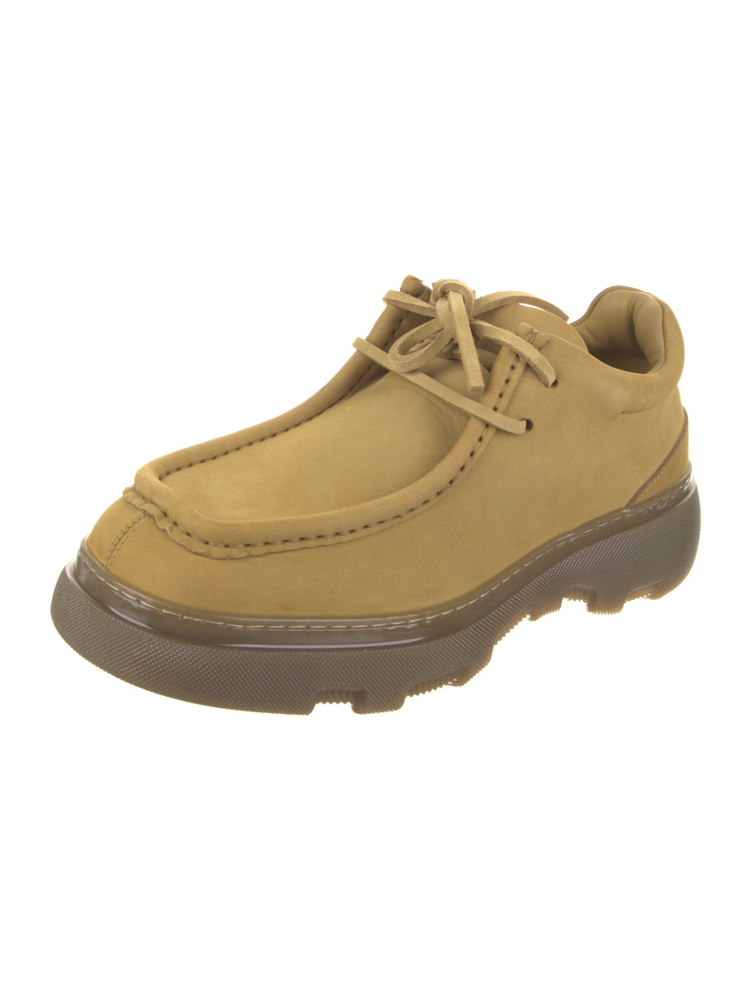 Burberry Nubuck Lace-Up Boots