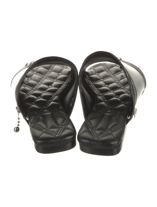 Burberry Leather Printed Slides