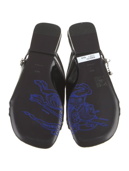 Burberry Leather Printed Slides