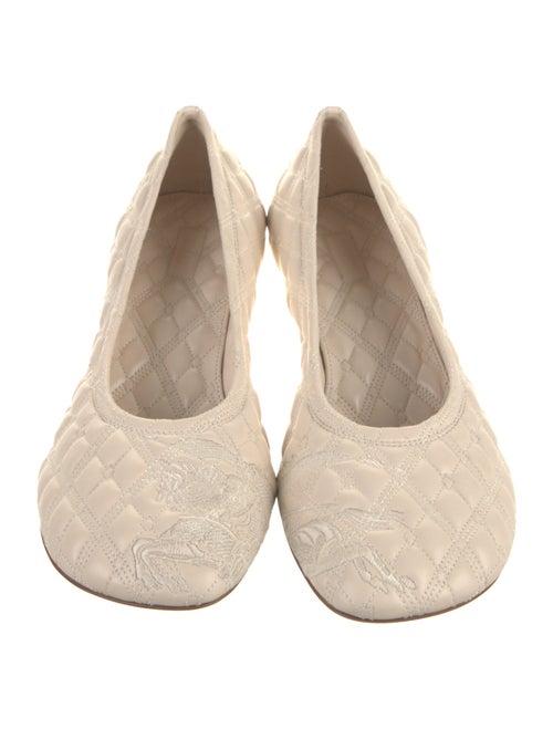 Burberry Leather Printed Pumps